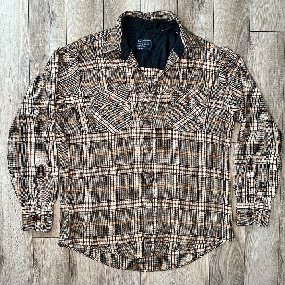 Vintage JCPenney Brown Plaid Shacket